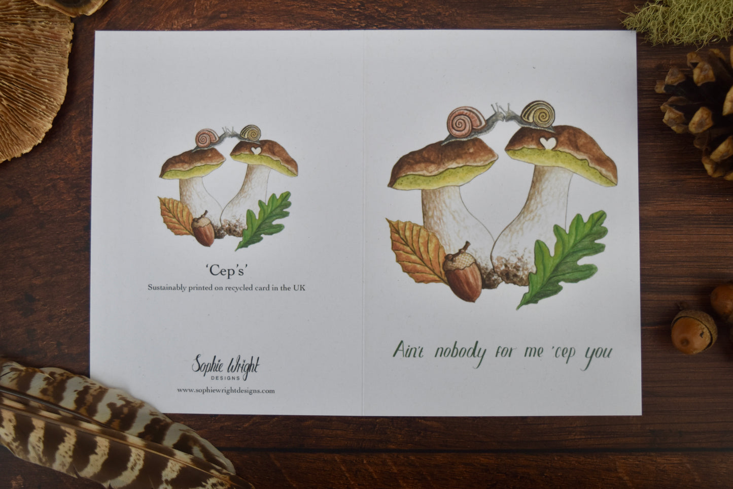 A6 Mushroom ‘CEP’ Card