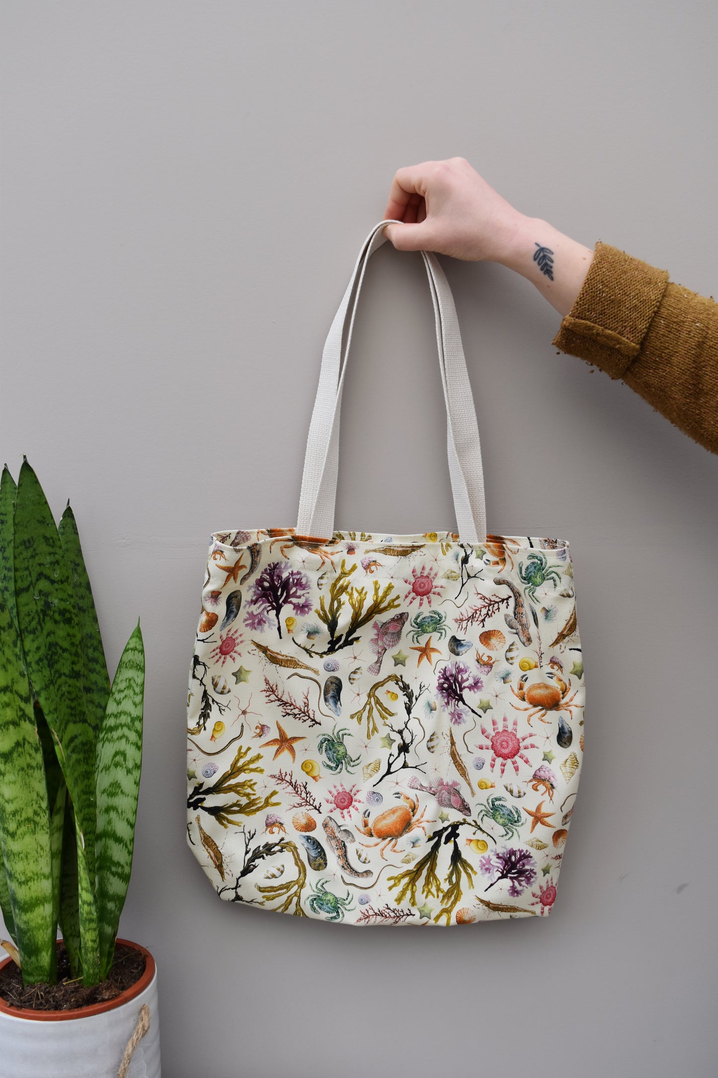 Organic Cotton Cream Rockpool Tote