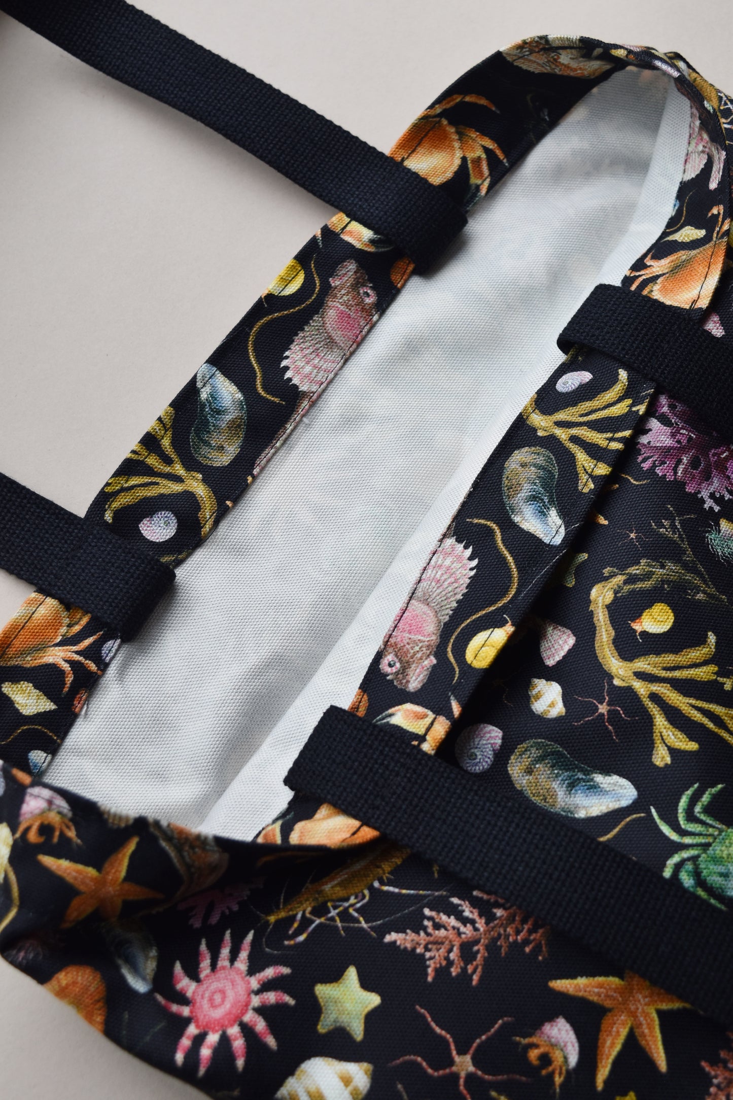 Organic Cotton Black Rockpool Tote
