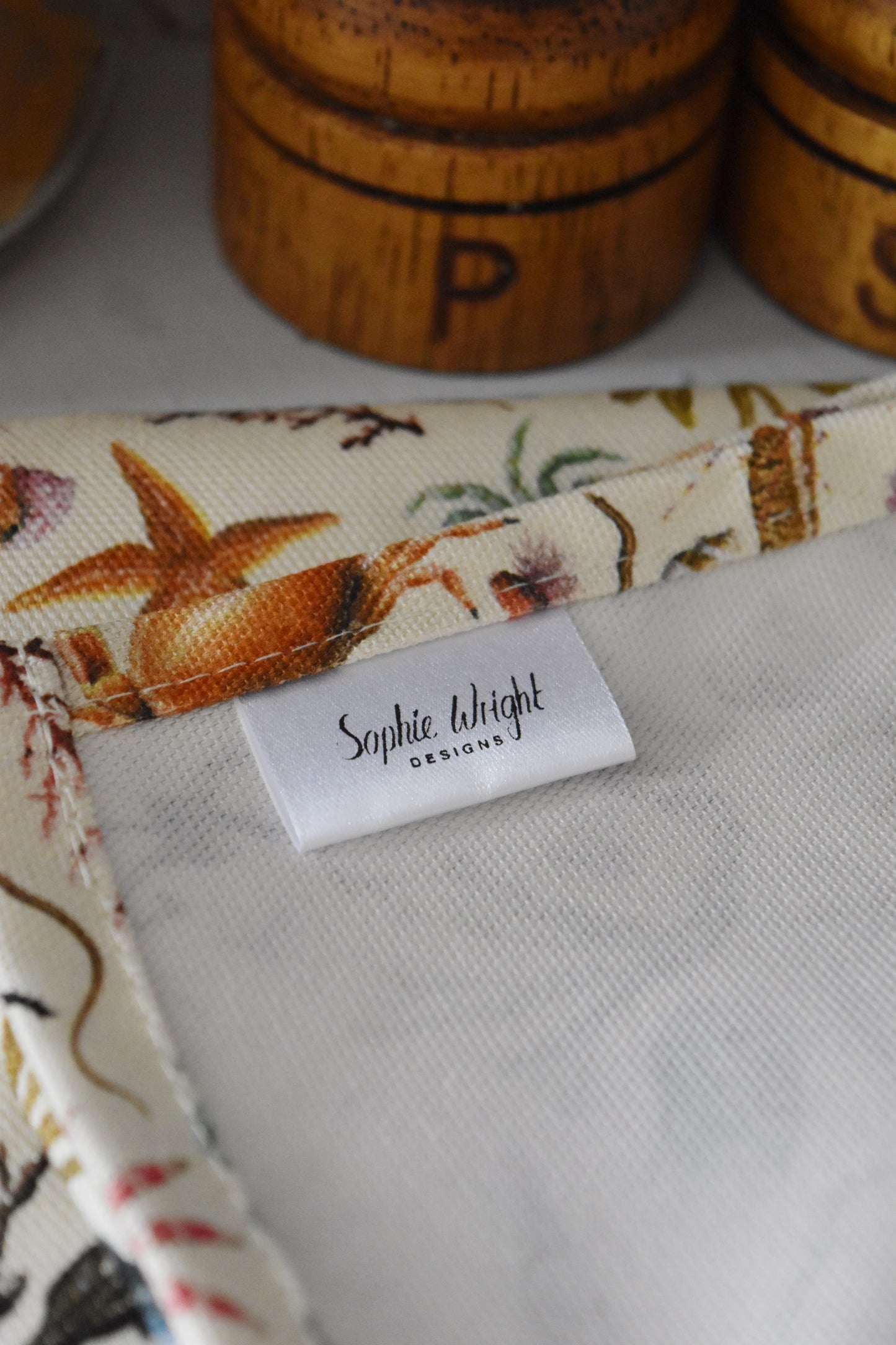 Organic Cotton Rockpool Poster Tea Towel