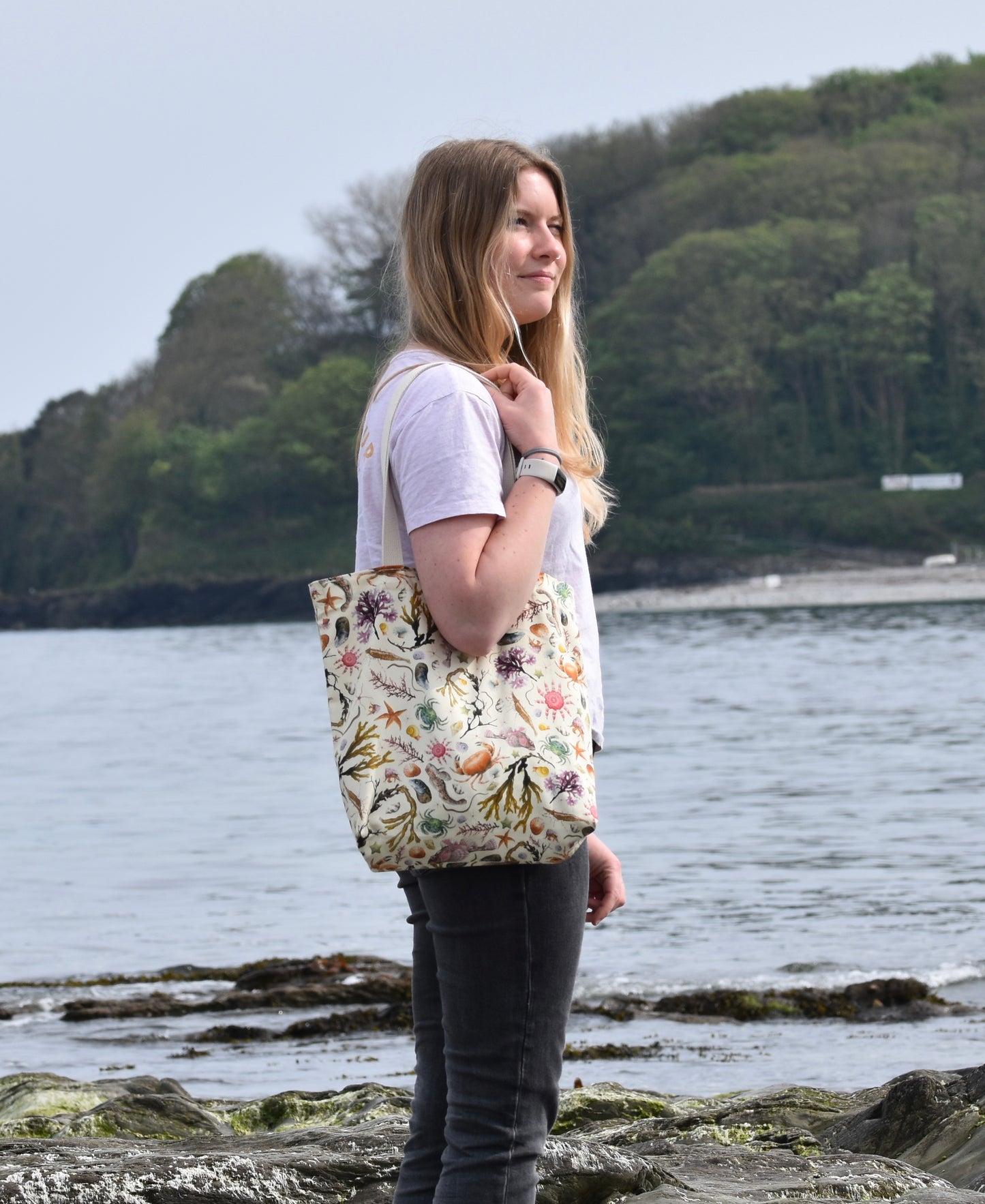 Organic Cotton Cream Rockpool Tote