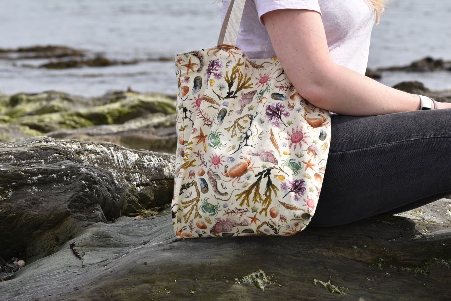 Organic Cotton Cream Rockpool Tote