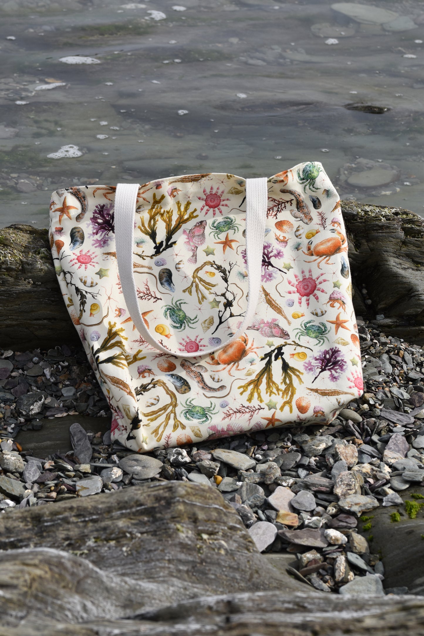 Organic Cotton Cream Rockpool Tote
