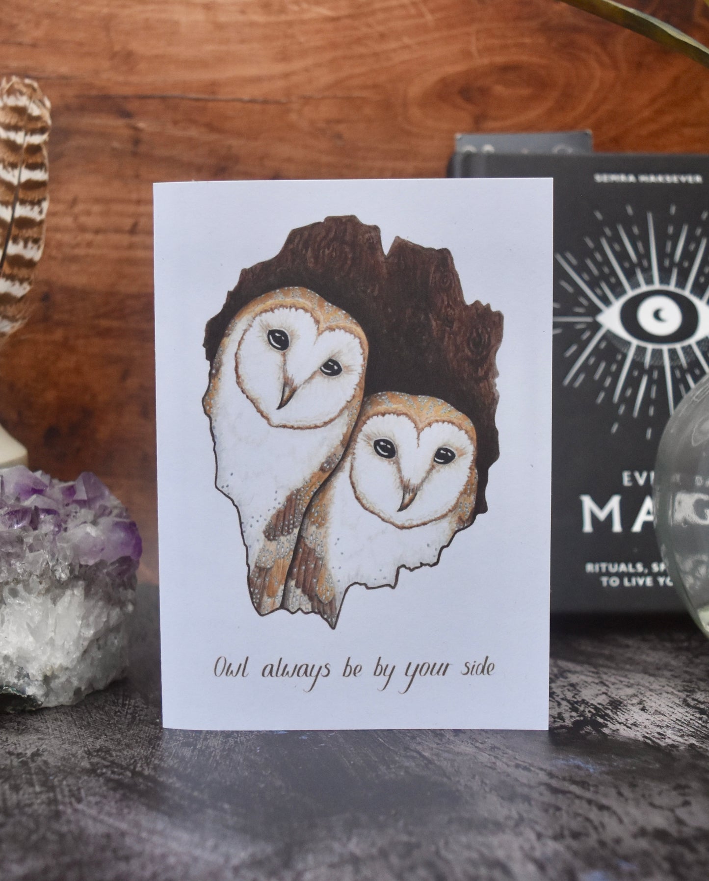 A6 Owl Card